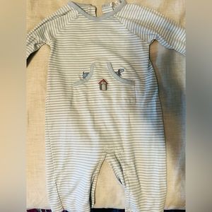 Kissy kissy 9m baby boy romper dog embroidered